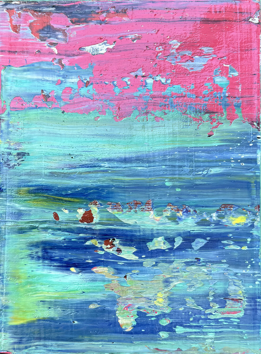 Red horizon Svitlana Andriichenko Original painting for sale