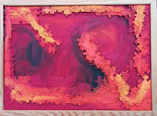 Lava by Iris Hillmeister-Becker, Painting for Sale on Select