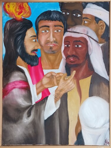 Pfingsten - in alle Sprachen übersetzt by Iris Hillmeister-Becker, Painting for Sale on Select