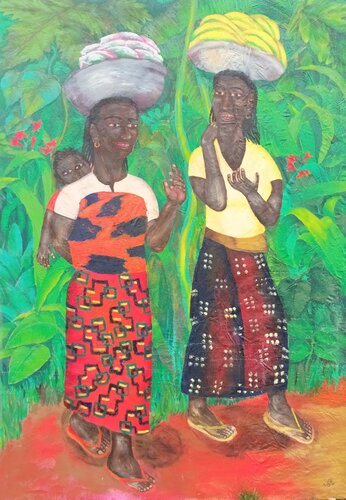 Unterwegs by Iris Hillmeister-Becker, Painting for Sale on Select