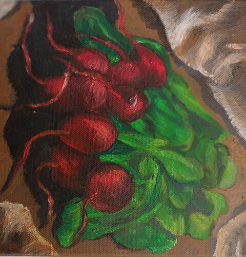 Radischen by Iris Hillmeister-Becker, Painting for Sale on Select