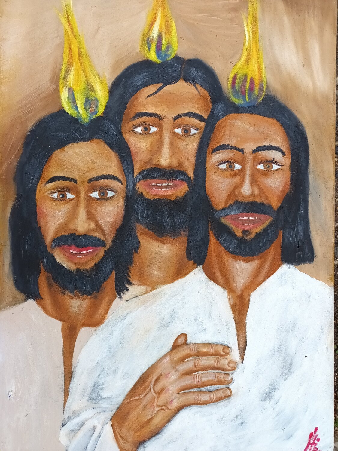 Pfingsten - vom Heiligen Geist erfüllt Iris Hillmeister-Becker Original painting for sale