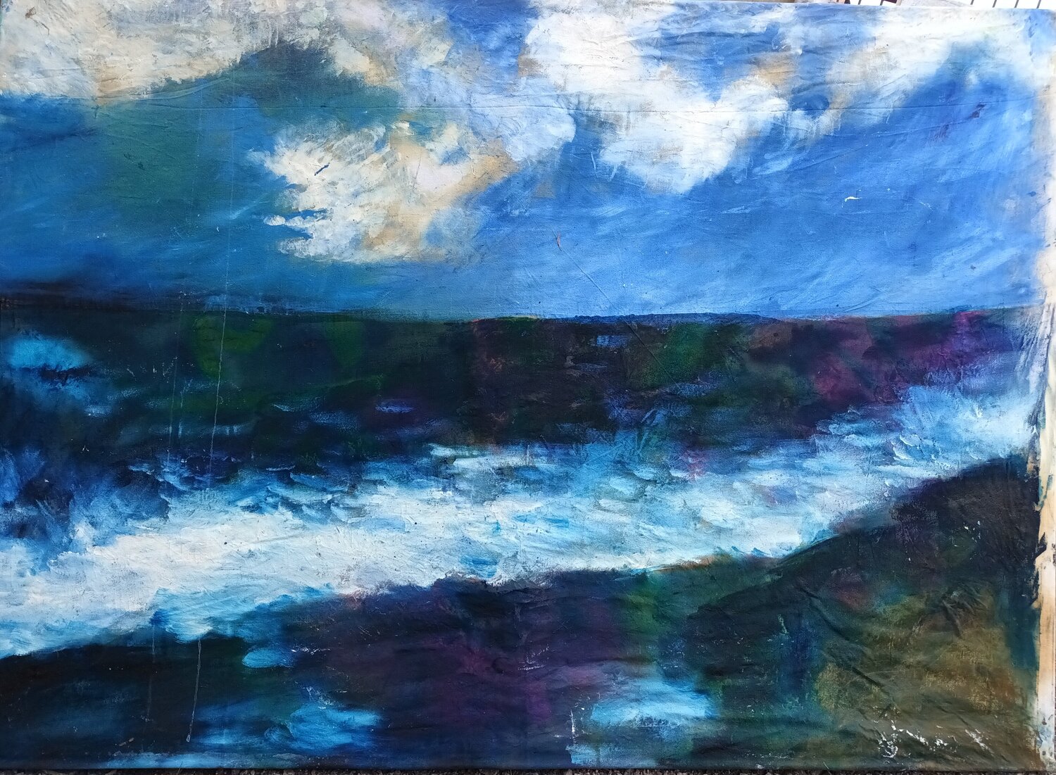 Die Welle Iris Hillmeister-Becker Original painting for sale