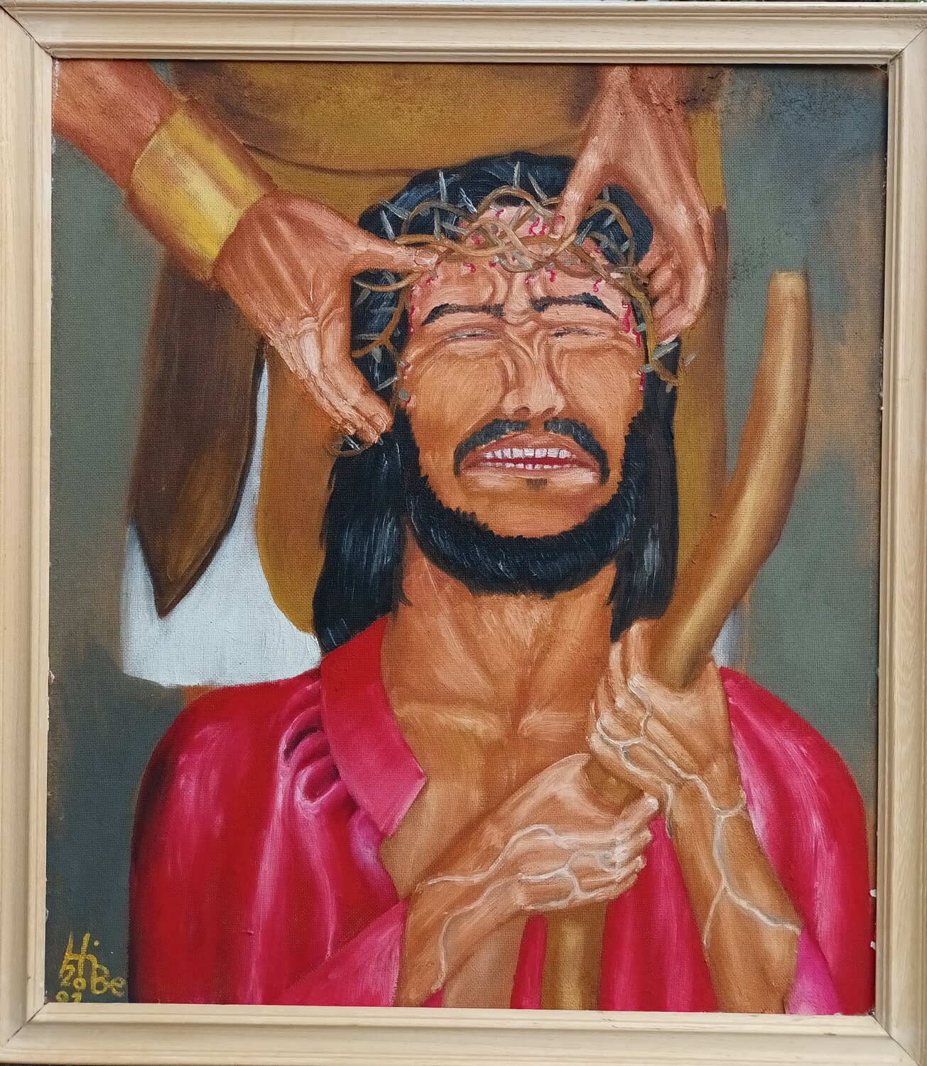 Dornenkrone Iris Hillmeister-Becker Original painting for sale