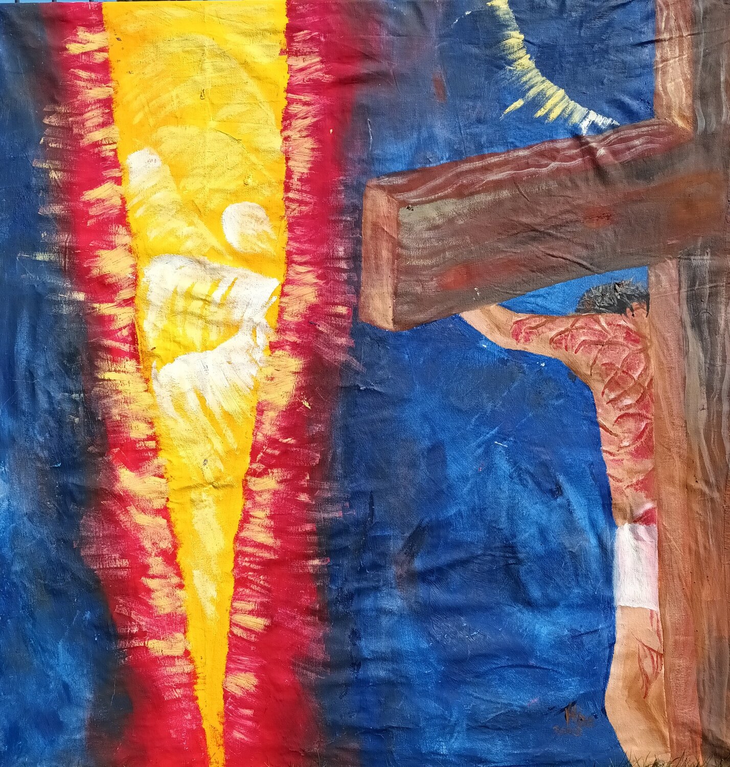 Der Vorhang Iris Hillmeister-Becker Original painting for sale
