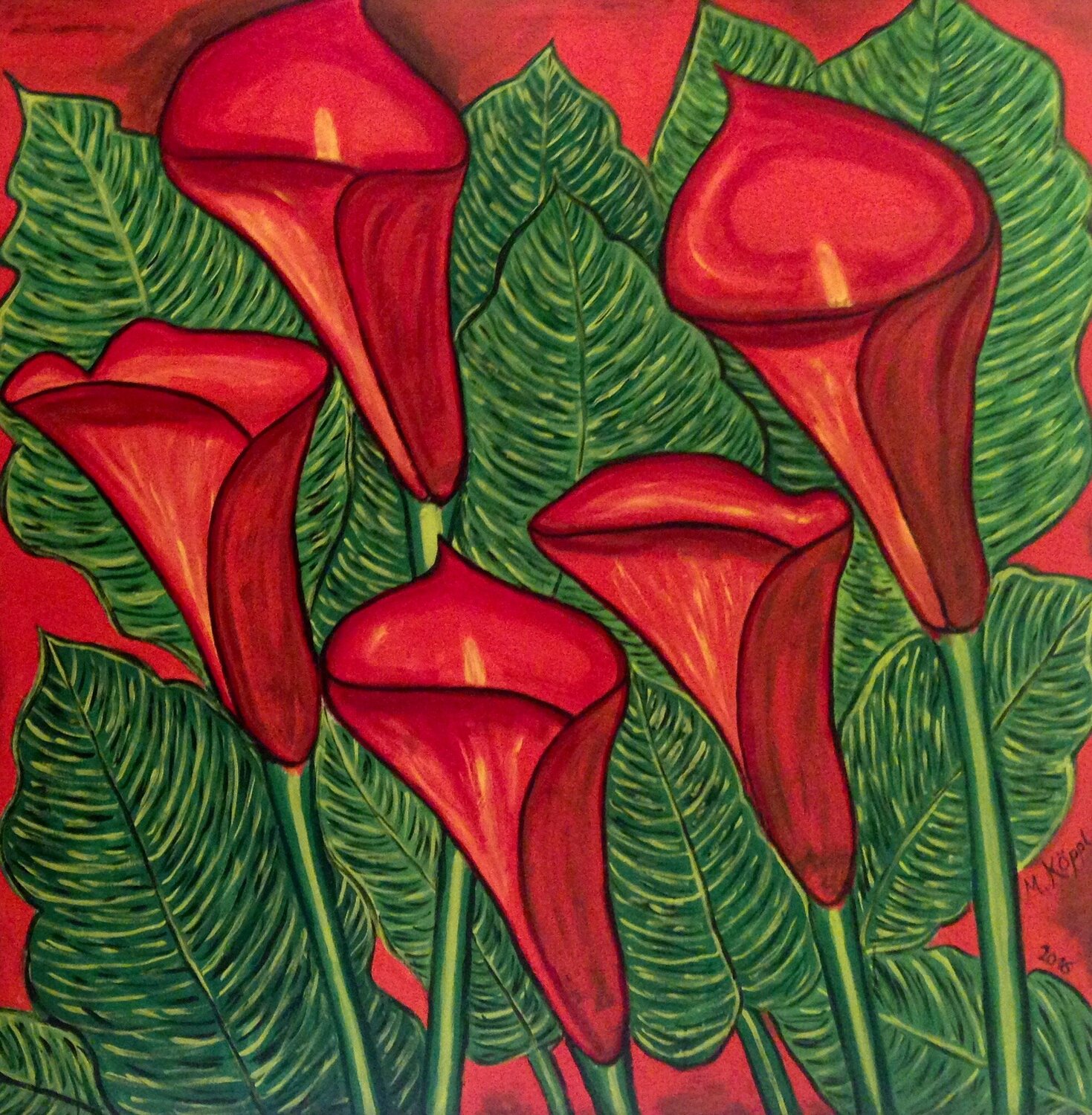 Passion 2 Maria Köppl Original painting for sale