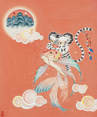 Lucky's Adventures by SEUNGYEON KIM, Painting for Sale on Select