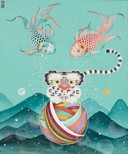 Lucky's Adventures-II by SEUNGYEON KIM, Painting for Sale on Select