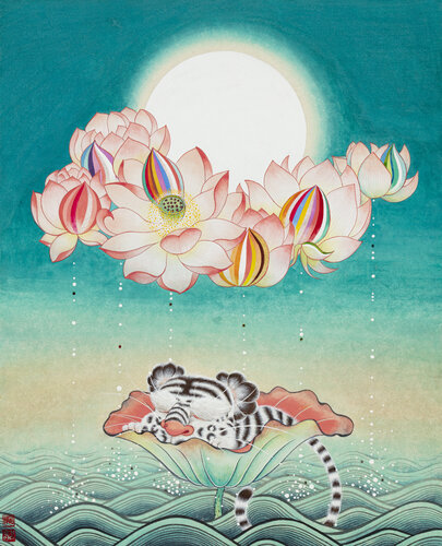 Colorful Dreams-II by SEUNGYEON KIM, Painting for Sale on Select
