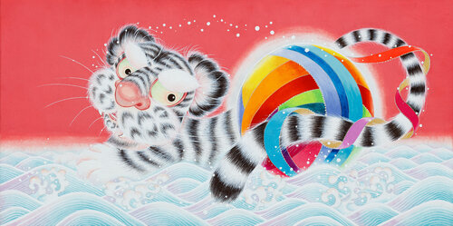꿈타래 (꿈의 컬러풀밴드) by SEUNGYEON KIM, Painting for Sale on Select