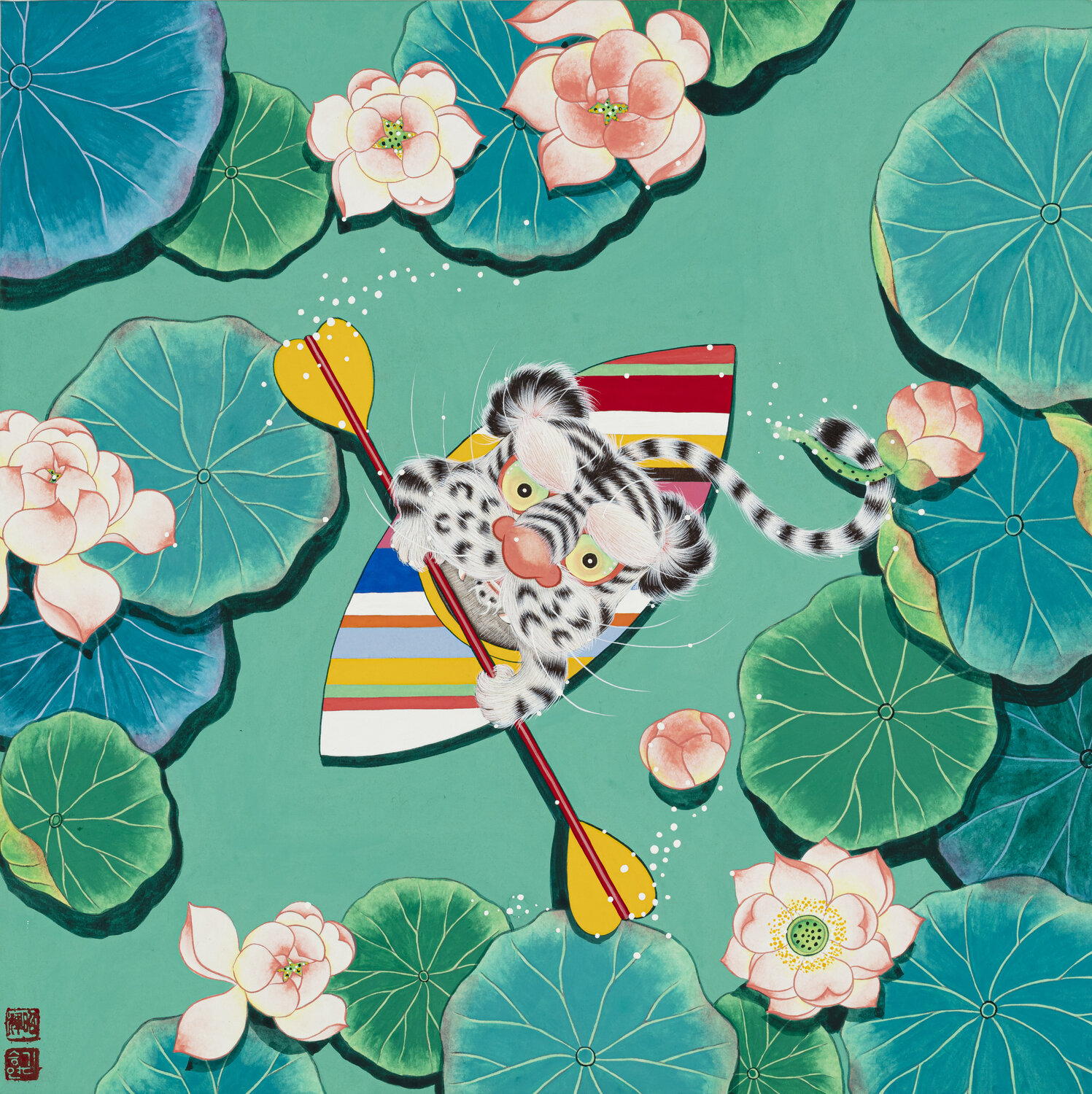 Sometimes I look at the sky! SEUNGYEON KIM Original painting for sale