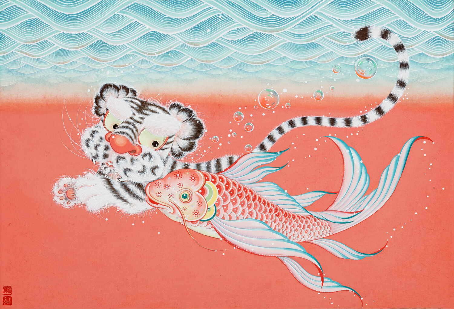 Together SEUNGYEON KIM Original painting for sale