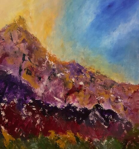 Purple Meadow by Sung Gross, Painting for Sale on Select