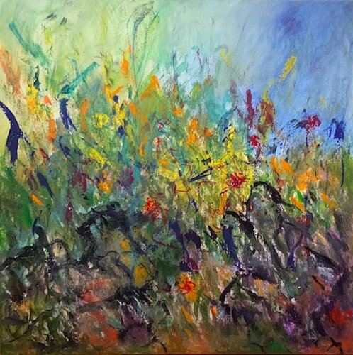 Wildflowers by Sung Gross, Painting for Sale on Select