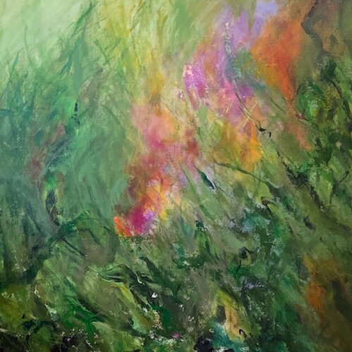 Green Sonata by Sung Gross, Painting for Sale on Select