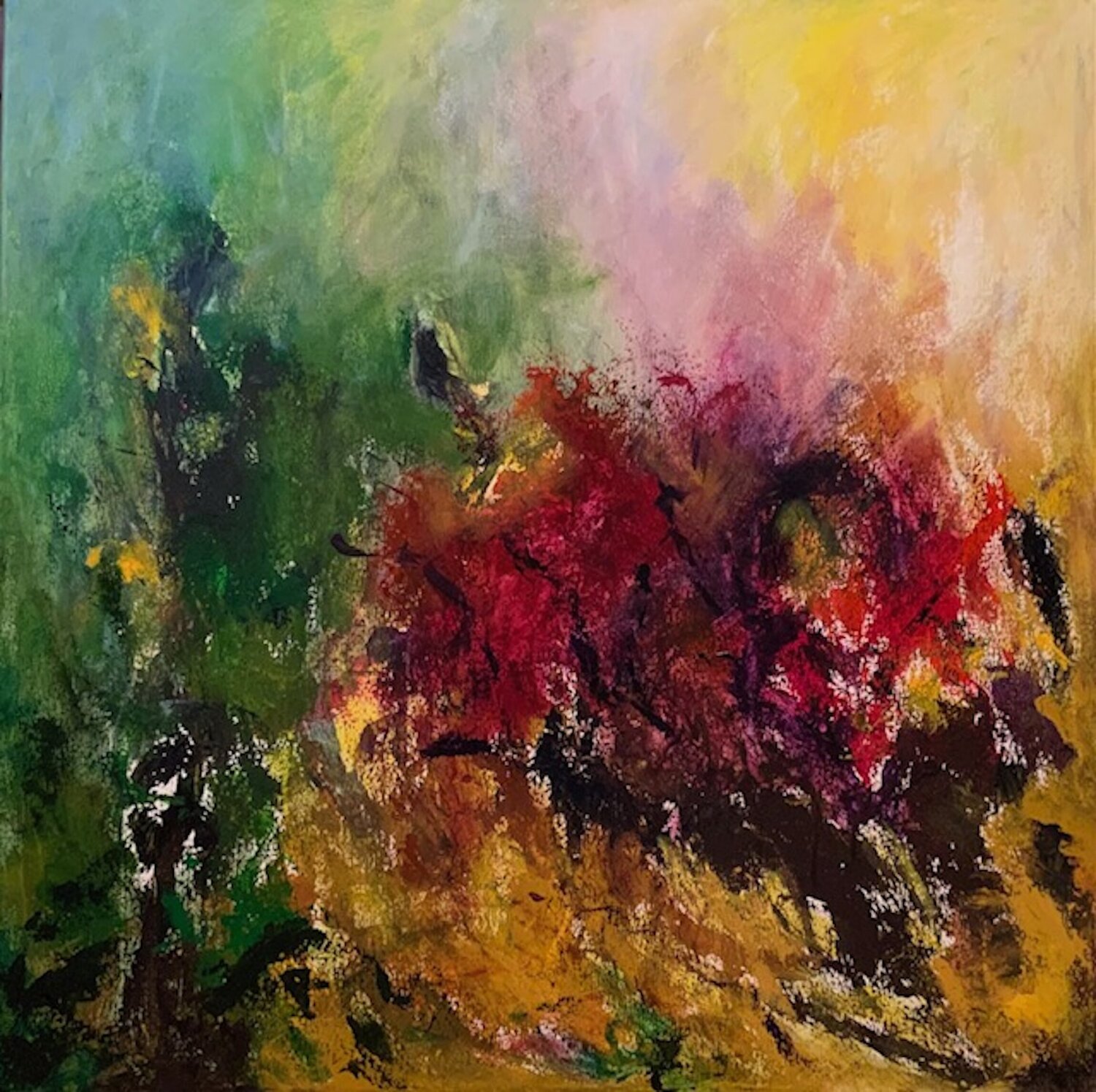 Last Blossom Sung Gross Original painting for sale
