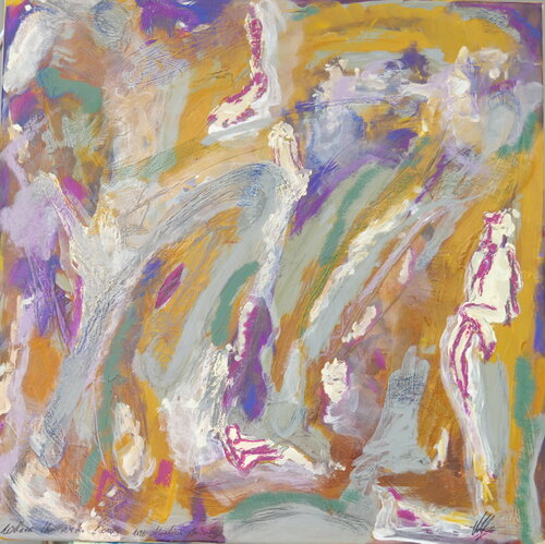where the water flows by Martina Jakoby Eckert, Painting for Sale on Select