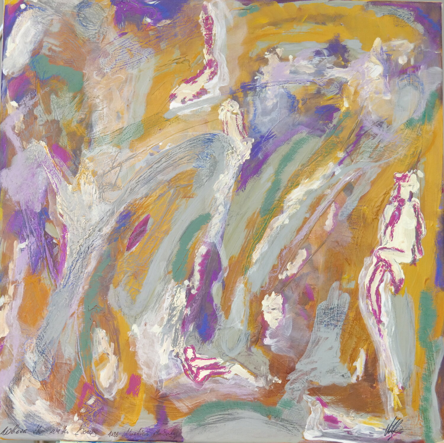 where the water flows Martina Jakoby Eckert Original painting for sale