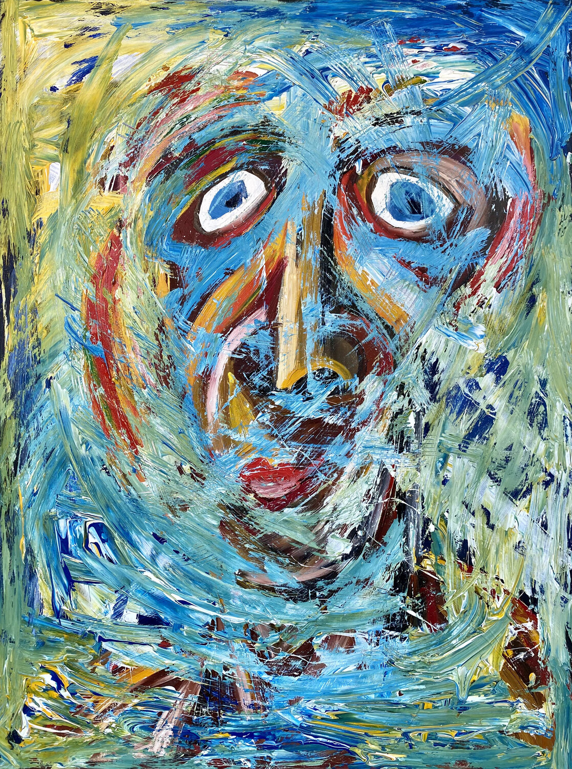 Terrorized Just Francy El Mora Original painting for sale