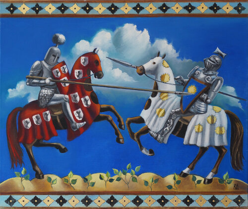 Jousting by Julija Demenkova, Painting for Sale on Select