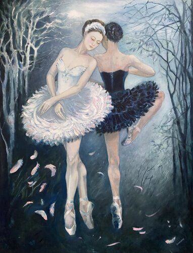 Two in one by Julija Demenkova, Painting for Sale on Select