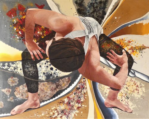 Contorsion by Isabelle Riffard, Painting for Sale on Select