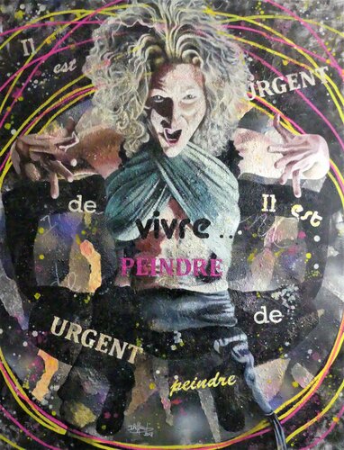 Crise de la quarantaine by Isabelle Riffard, Painting for Sale on Select