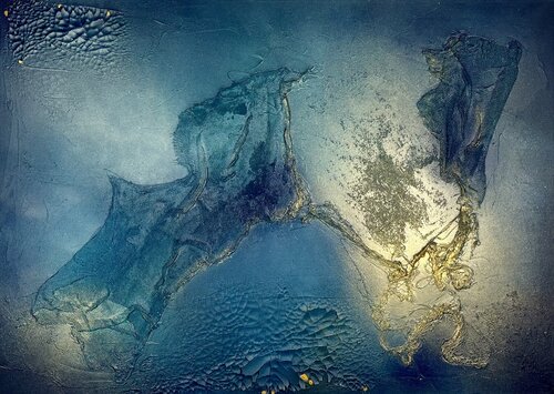 Un ange passe H by Clémentine Daudier, Painting for Sale on Select