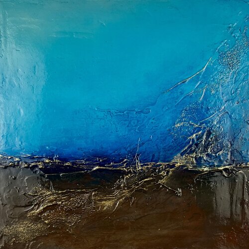 Dance of Water and Earth V by Clémentine Daudier, Painting for Sale on Select