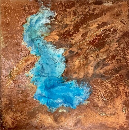 Mineral memory by Clémentine Daudier, Painting for Sale on Select