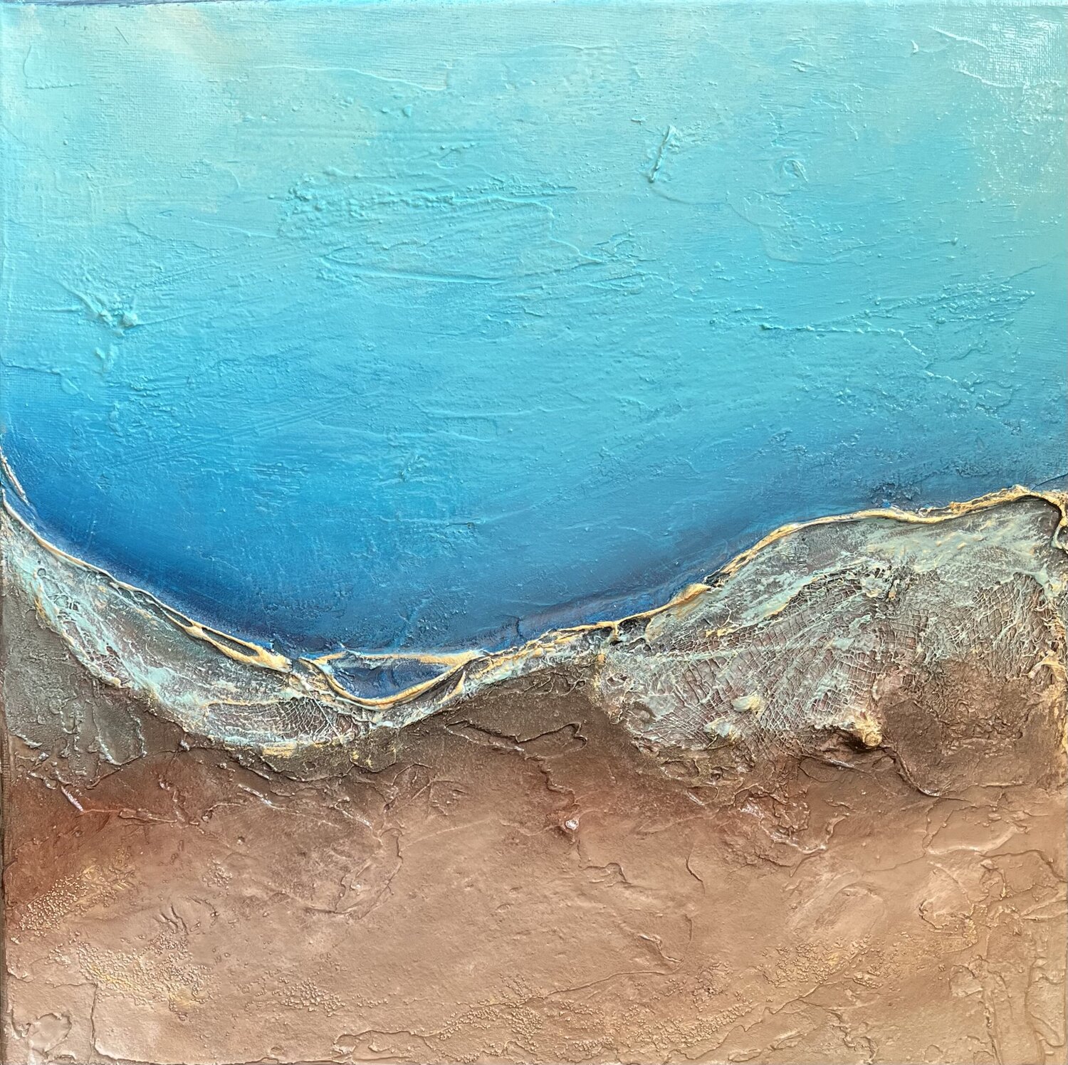 Dance of Water and Earth IX Clémentine Daudier Original painting for sale