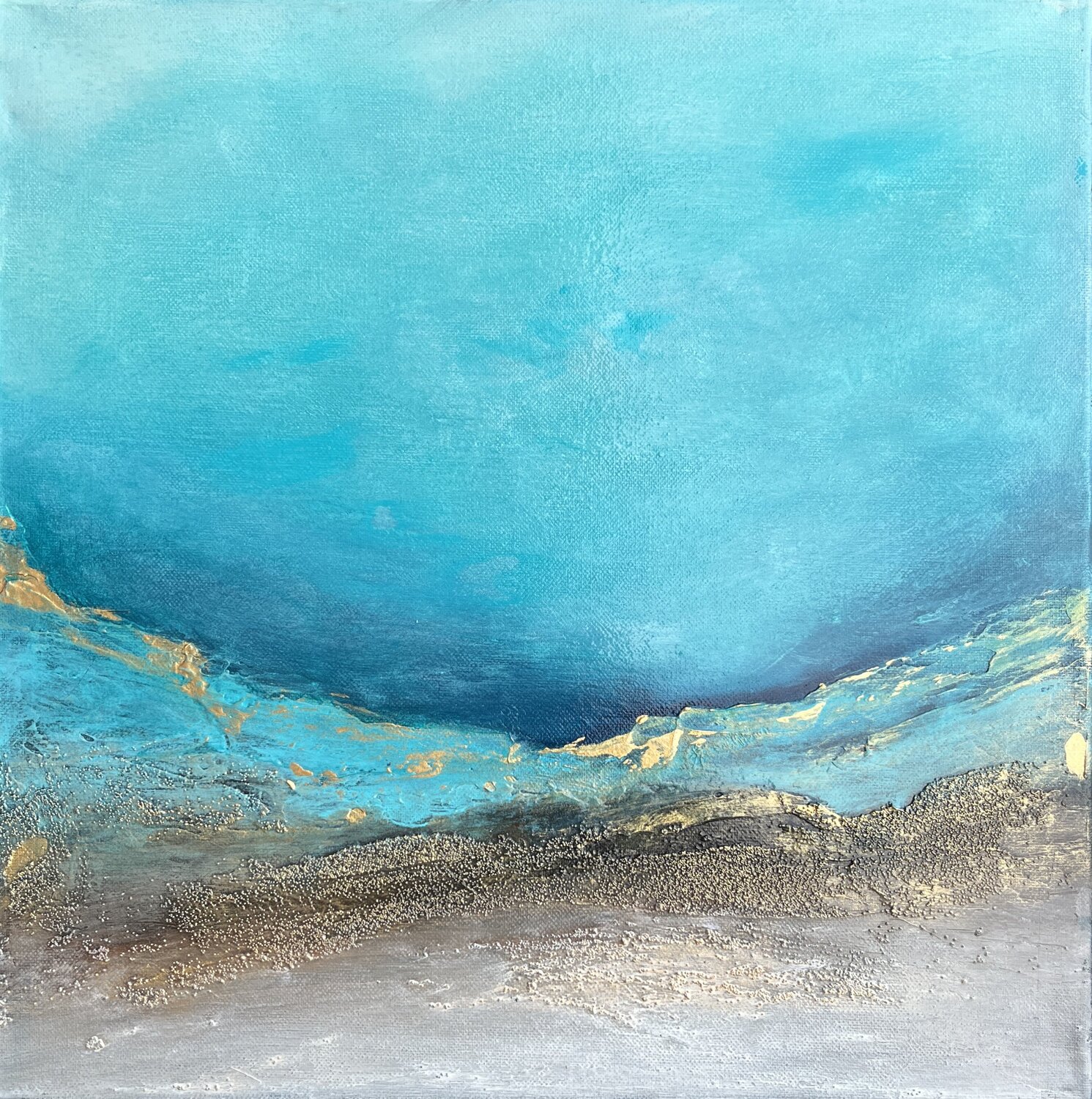 Dance of Water and Earth VIII Clémentine Daudier Original painting for sale