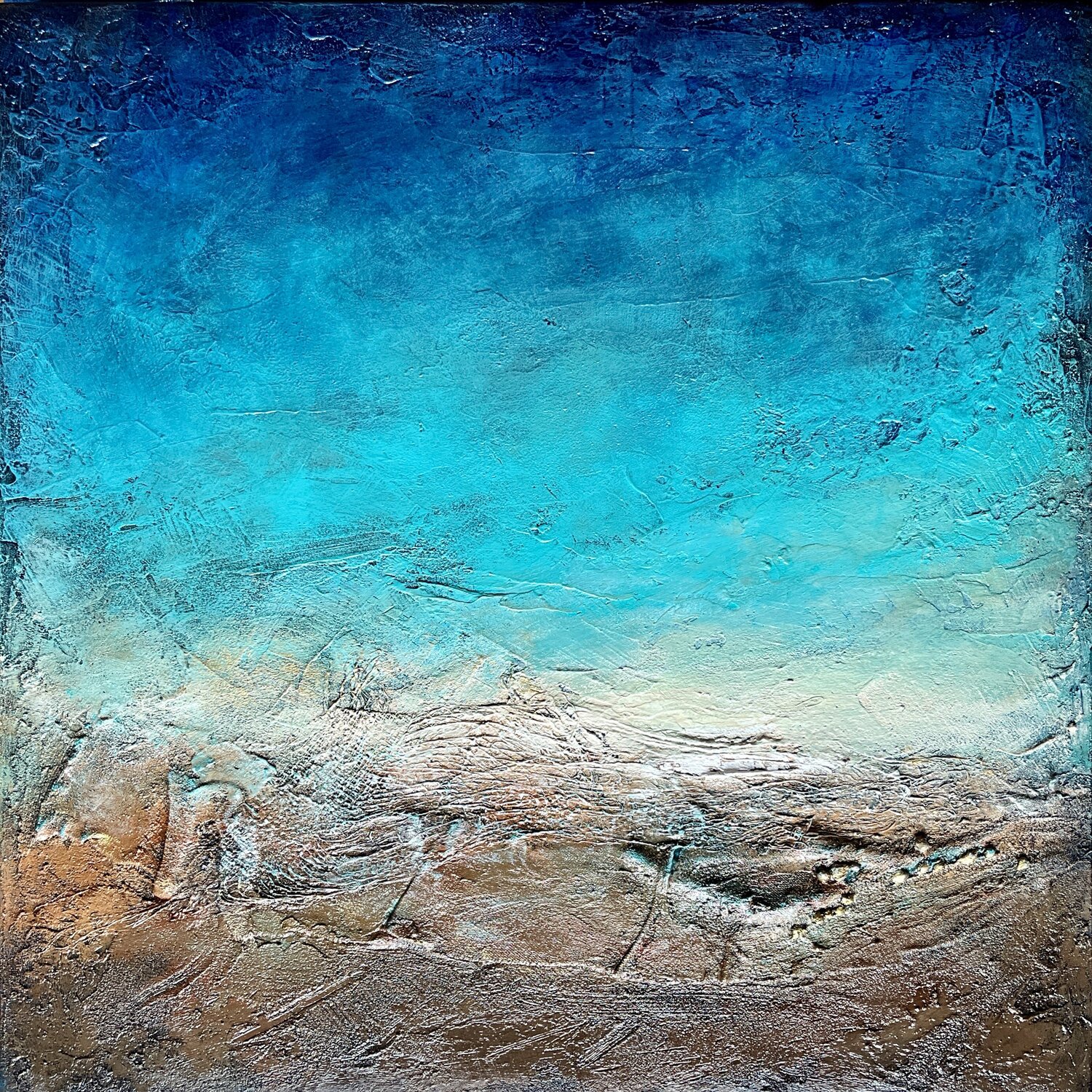 Coastline I Clémentine Daudier Original painting for sale
