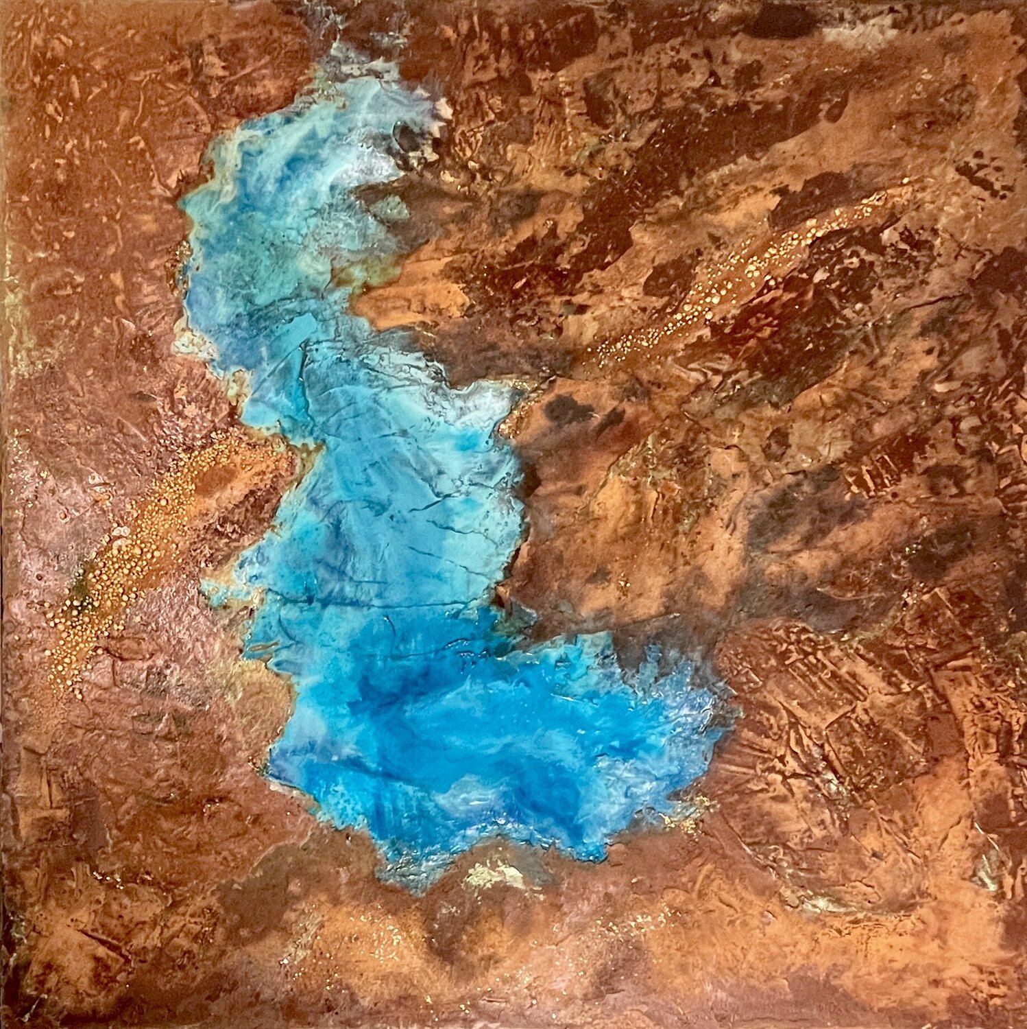 Mineral memory Clémentine Daudier Original painting for sale