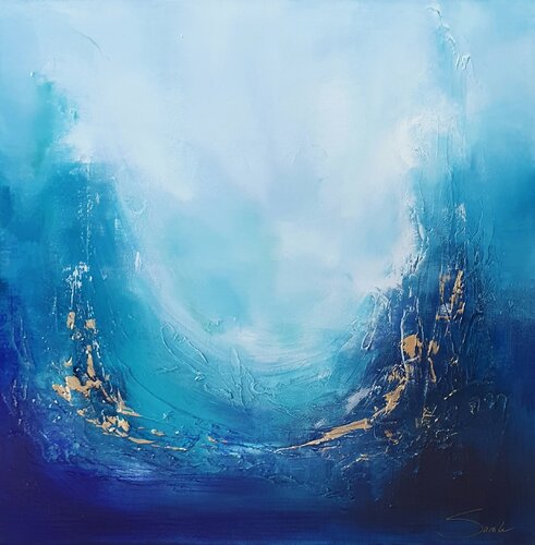 Blaue Kraft by Sarah Kube, Painting for Sale on Select