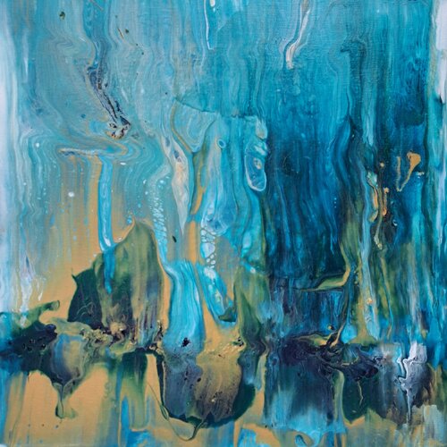 Fließende Horizonte by Sarah Kube, Painting for Sale on Select