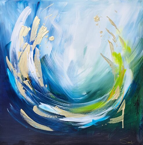 Energie des Ozeans by Sarah Kube, Painting for Sale on Select