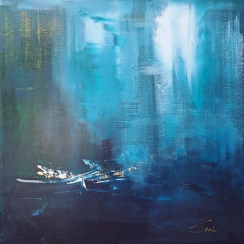 Zwischen den Welten by Sarah Kube, Painting for Sale on Select