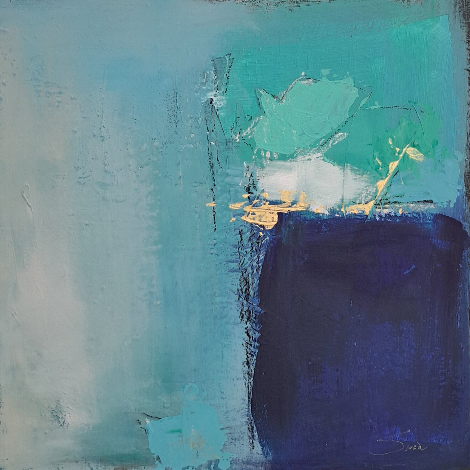 Azure Sanctuary Sarah Kube Original painting for sale