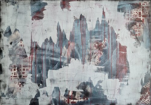City in the City by Moe Teratos, Painting for Sale on Select
