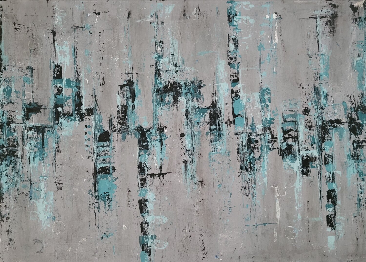 Ups and Downs Moe Teratos Original painting for sale
