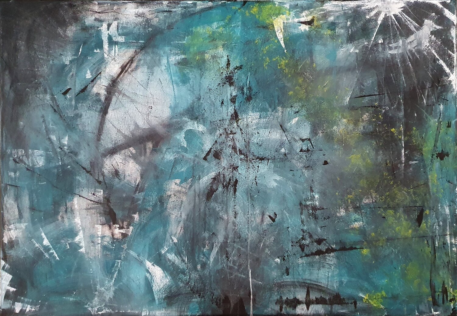 Awakening Moe Teratos Original painting for sale