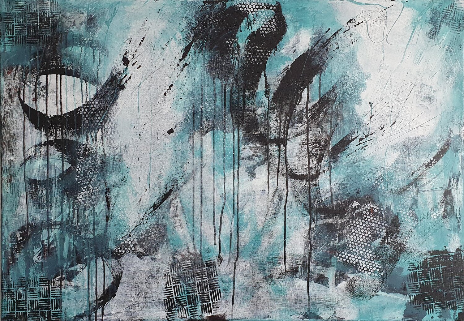 Scattered Moe Teratos Original painting for sale