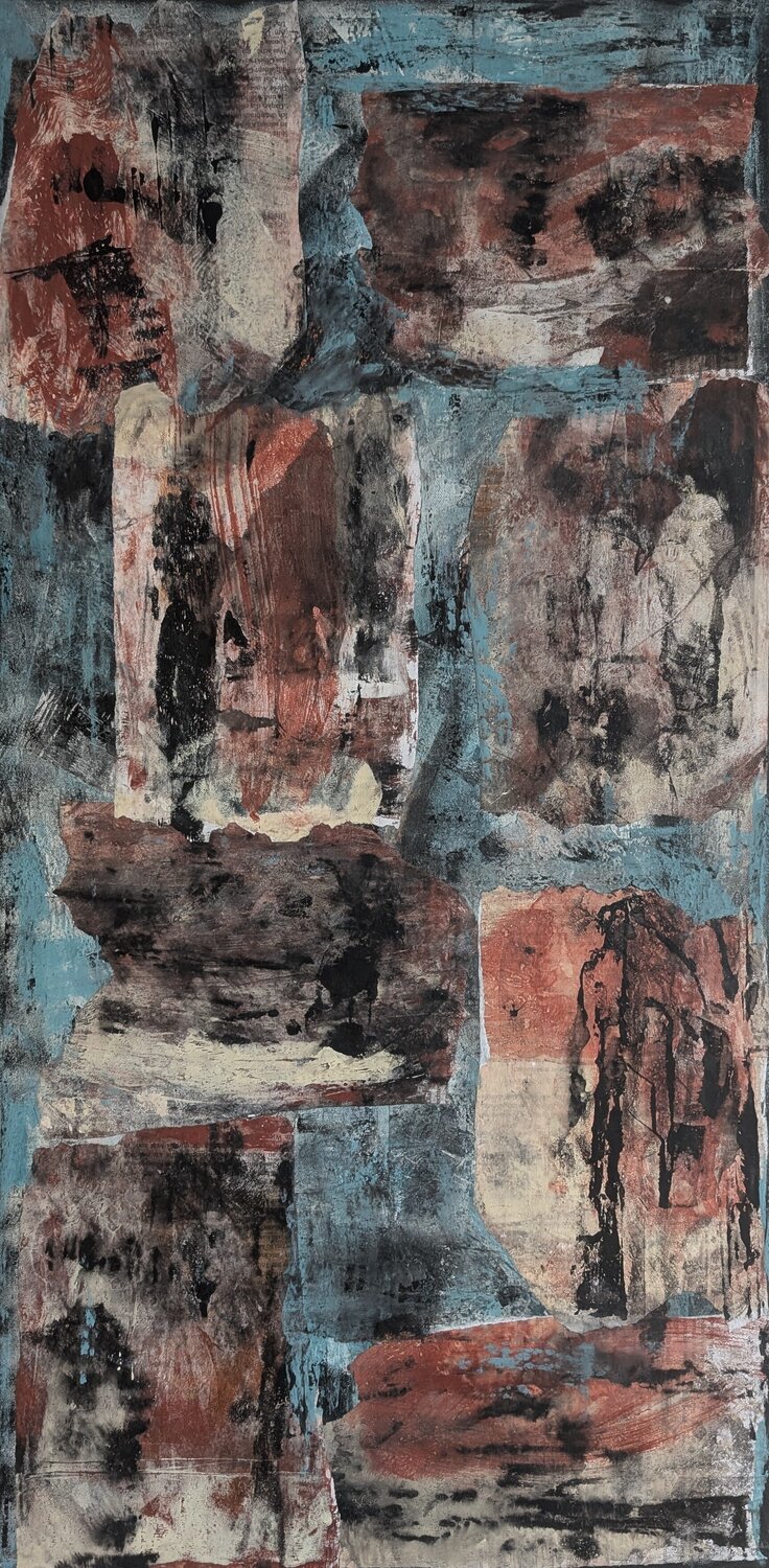 Broken World Moe Teratos Original painting for sale