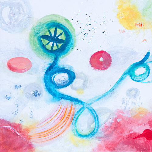 Glücksrad by Nora Kalinda, Painting for Sale on Select