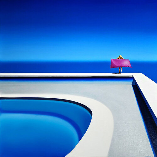 Le Vent Bleu by Hugo Pondz, Painting for Sale on Select