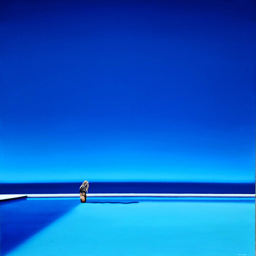 Le Principe de la Tranquillité by Hugo Pondz, Painting for Sale on Select
