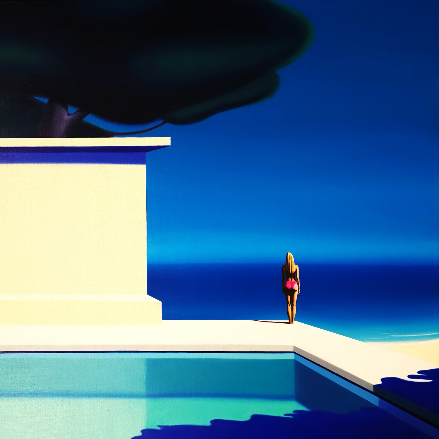 Le Mystère de l’Horizon Hugo Pondz Original painting for sale