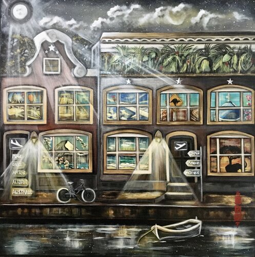 Voyages Confinés by Séverine Gallois, Painting for Sale on Select