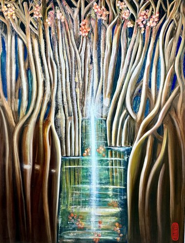 Reflets by Séverine Gallois, Painting for Sale on Select